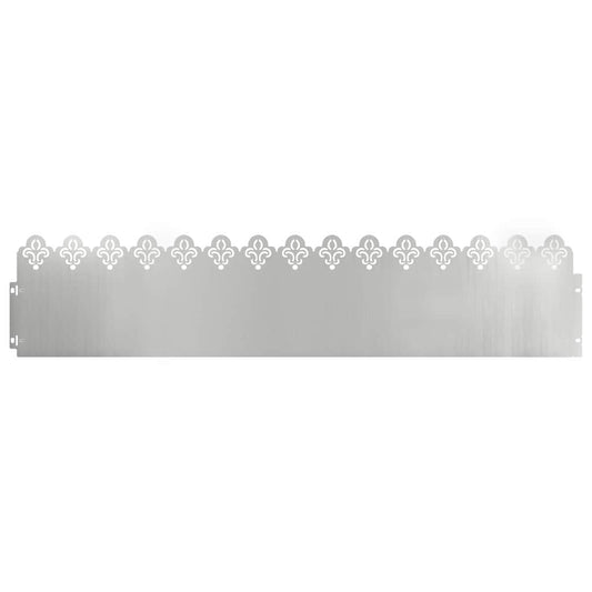 Lawn Edgings 20 pcs 103 x 0.05 x 22 cm Galvanised Steel Silver