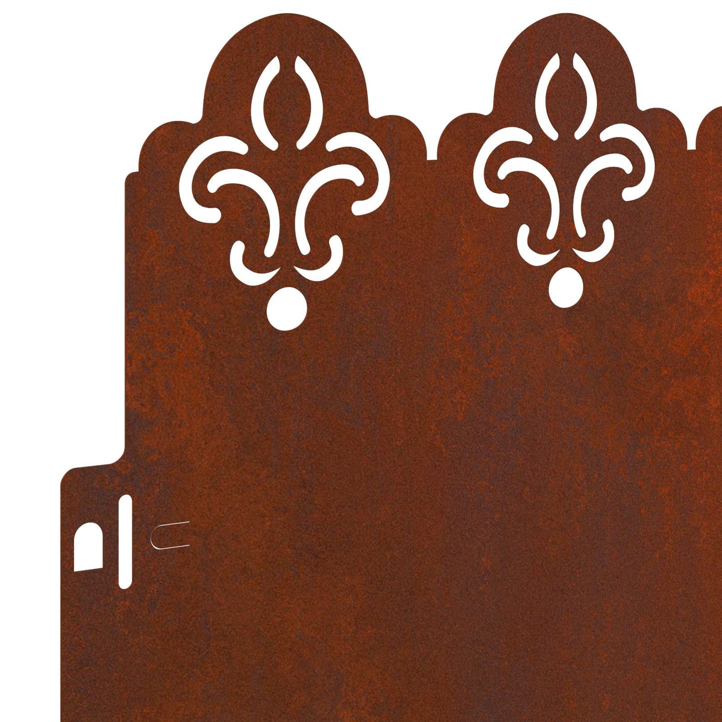 Lawn Edgings 10 pcs 103 x 0.05 x 22 cm Weathering Steel Rusty