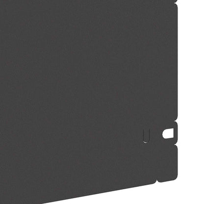 Lawn Edgings 20 pcs Black 103 x 0.05 x 22 cm Steel
