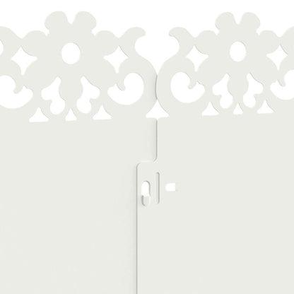 Lawn Edgings 20 pcs White 103 x 0.05 x 22 cm Steel