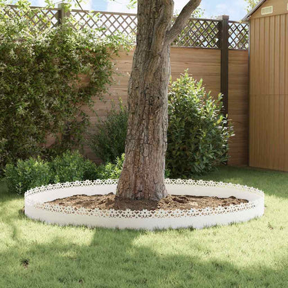 Lawn Edgings 20 pcs White 103 x 0.05 x 22 cm Steel
