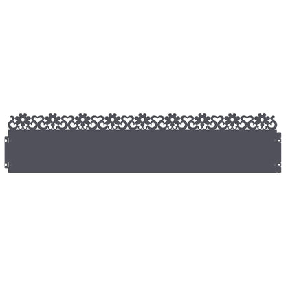 Lawn Edgings 20 pcs Anthracite 103 x 0.05 x 22 cm Steel