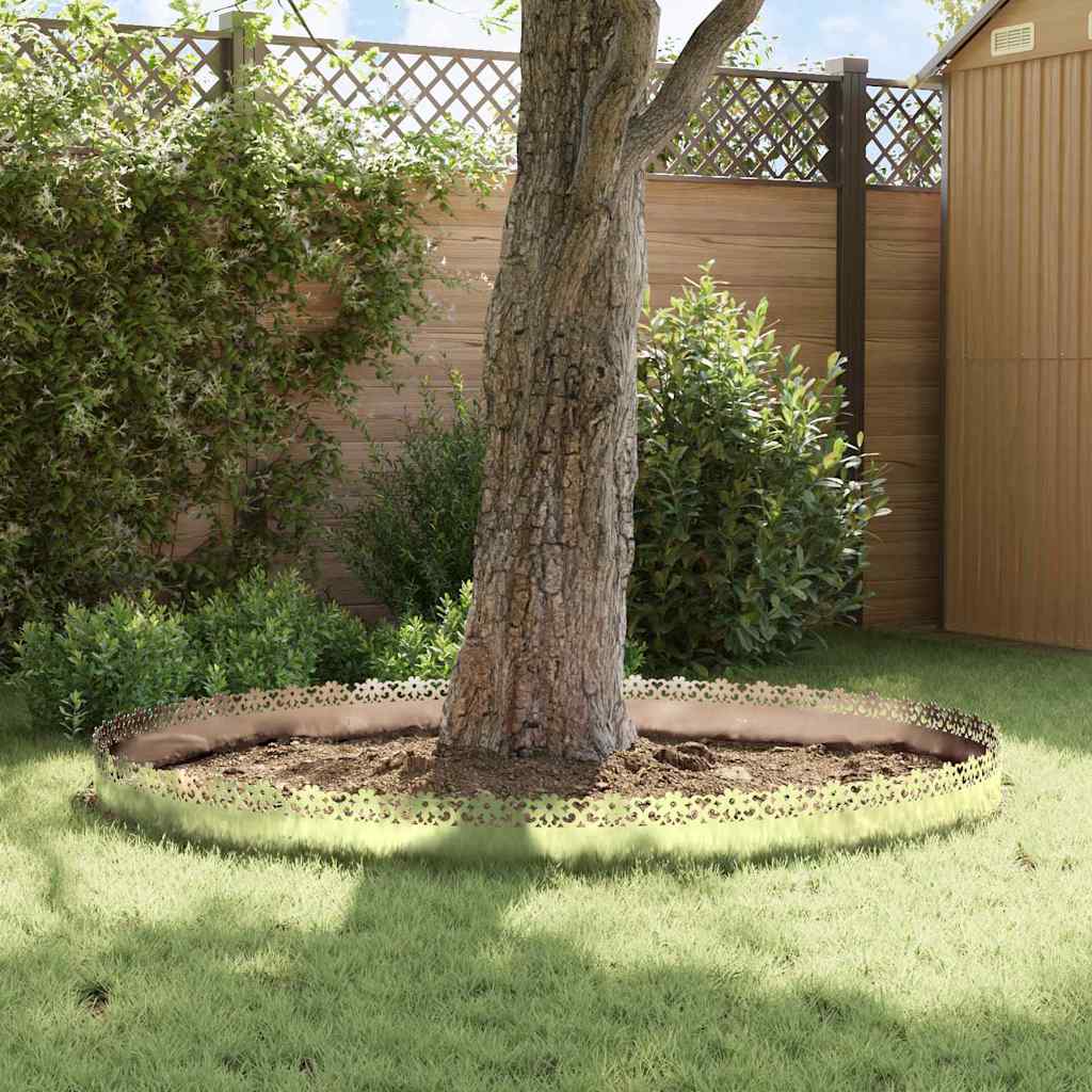 Lawn Edgings 10 pcs Silver 103 x 0.05 x 22 cm Stainless Steel
