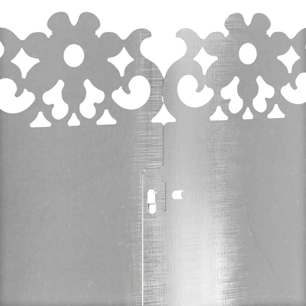 Lawn Edgings 20 pcs Silver 103 x 0.05 x 22 cm Stainless Steel