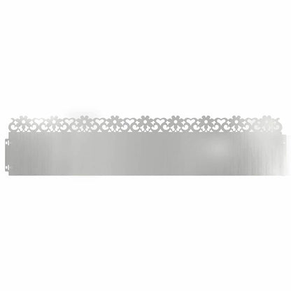 Lawn Edgings 20 pcs Silver 103 x 0.05 x 22 cm Galvanised Steel