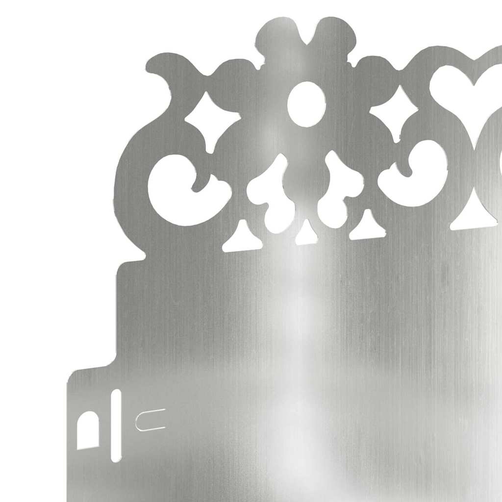 Lawn Edgings 30 pcs Silver 103 x 0.05 x 22 cm Galvanised Steel