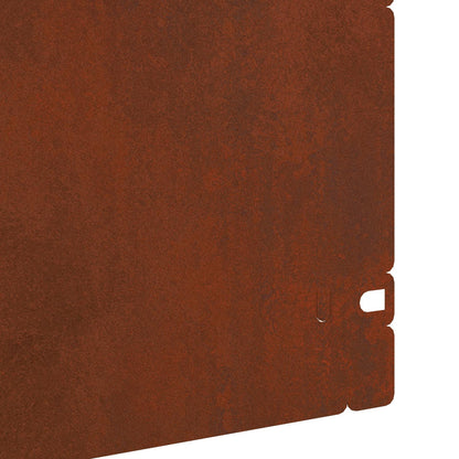 Lawn Edgings 30 pcs 103 x 0.05 x 22 cm Weathering Steel Rusty