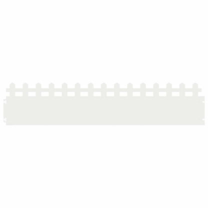 Lawn Edgings 20 pcs White 103 x 0.05 x 22 cm Steel
