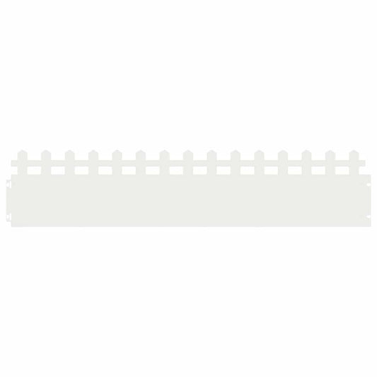 Lawn Edgings 30 pcs 103 x 0.05 x 22 cm Steel White