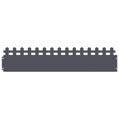 Lawn Edgings 30 pcs Anthracite 103 x 0.05 x 22 cm Steel