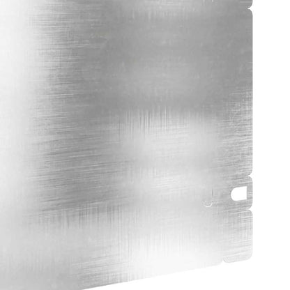 Lawn Edgings 20 pcs Silver 103 x 0.05 x 22 cm Stainless Steel