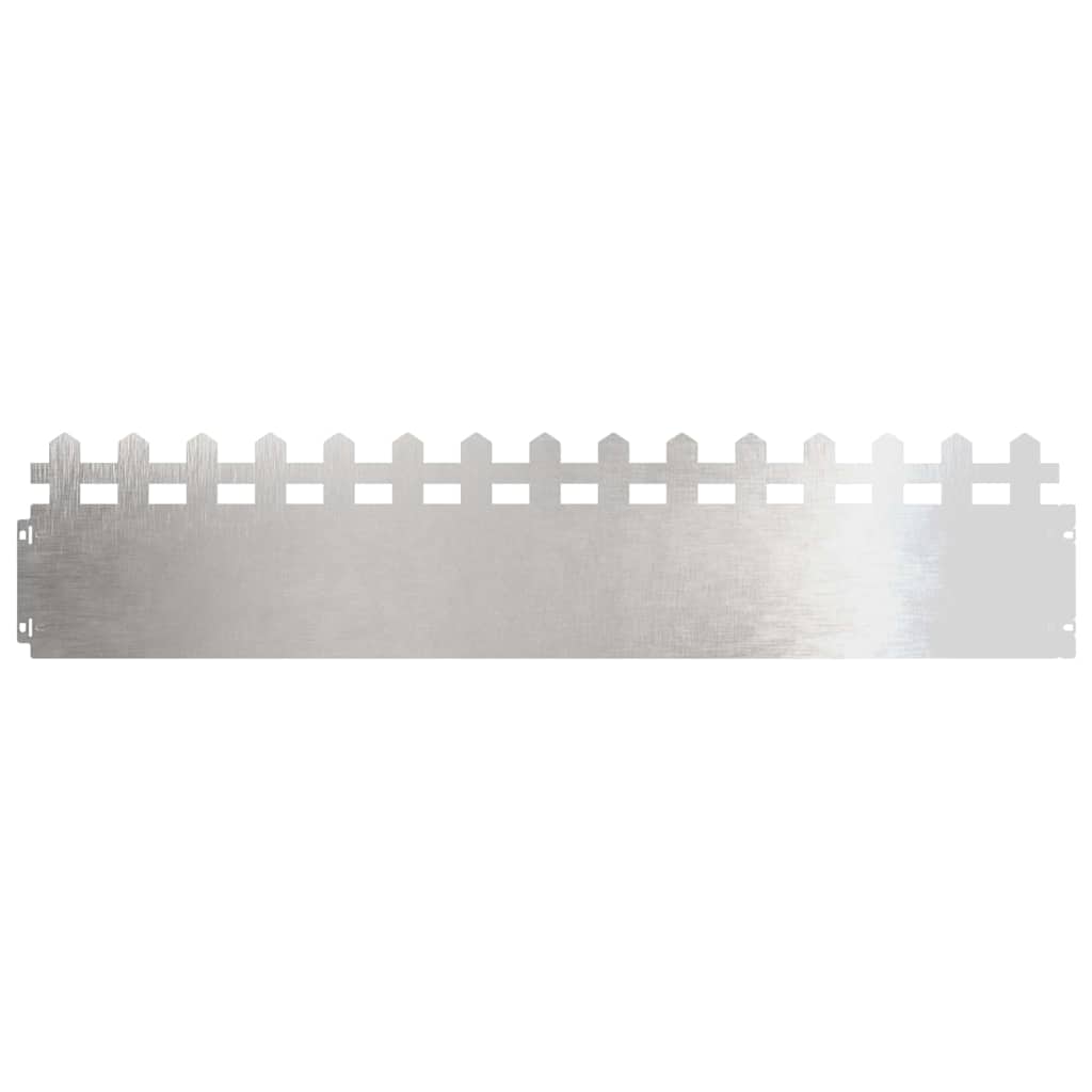 Lawn Edgings 30 pcs Silver 103 x 0.05 x 22 cm Stainless Steel