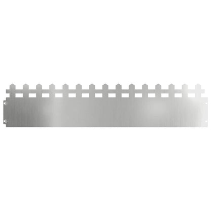 Lawn Edgings 30 pcs Silver 103 x 0.05 x 22 cm Galvanised Steel