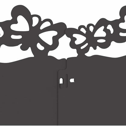 Lawn Edgings 30 pcs Black 103 x 0.05 x 22 cm Steel