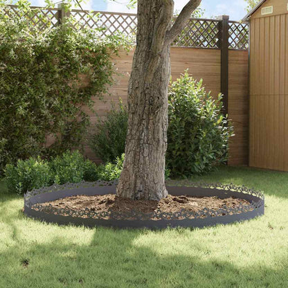 Lawn Edgings 30 pcs Anthracite 103 x 0.05 x 22 cm Steel