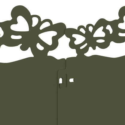 Lawn Edgings 20 pcs Olive Green 103 x 0.05 x 22 cm Steel
