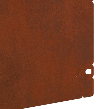 Lawn Edgings 10 pcs 103 x 0.05 x 22 cm Weathering Steel Rusty