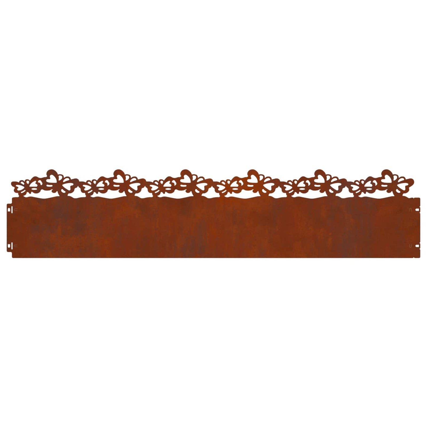 Lawn Edgings 20 pcs 103 x 0.05 x 22 cm Weathering Steel Rusty
