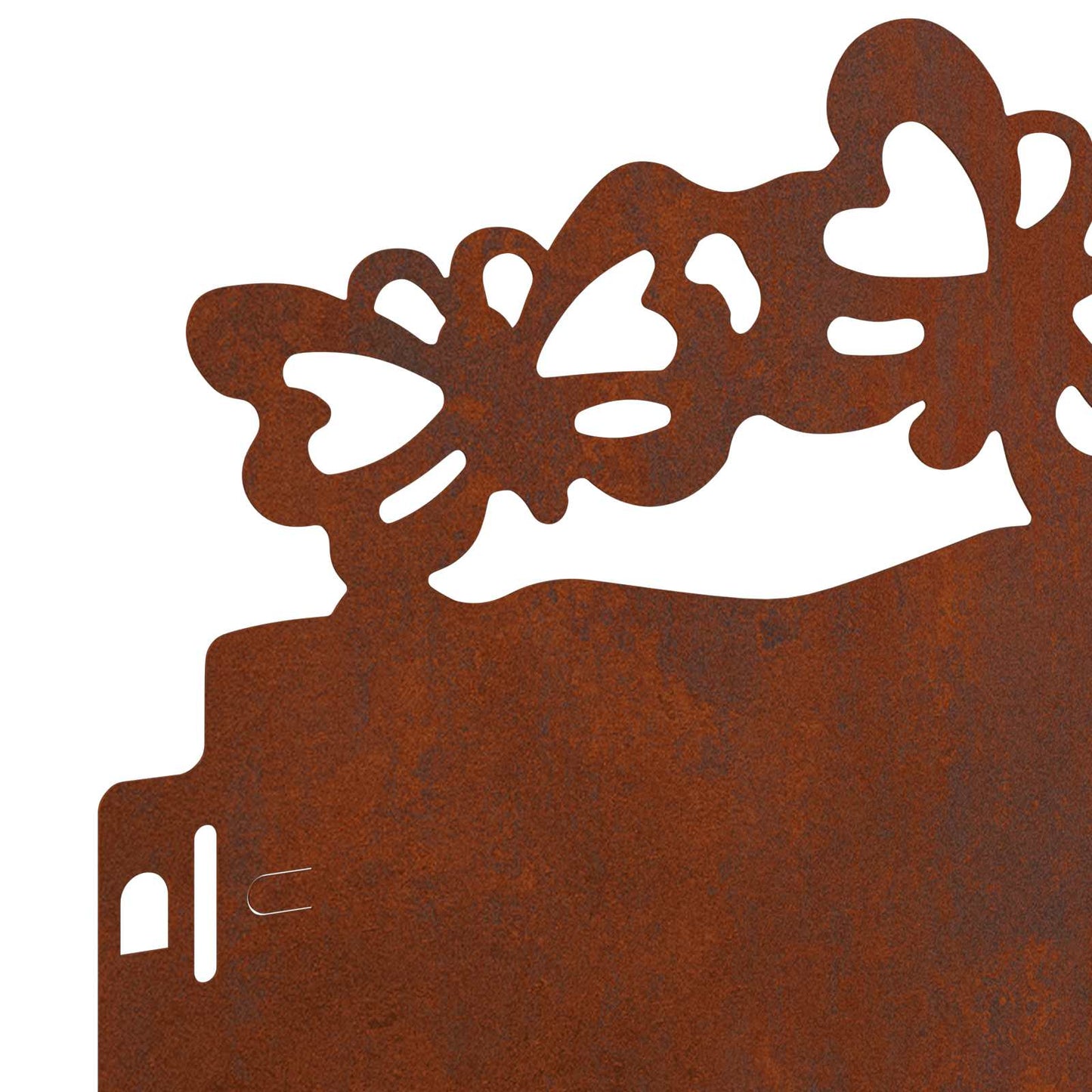 Lawn Edgings 30 pcs 103 x 0.05 x 22 cm Weathering Steel Rusty