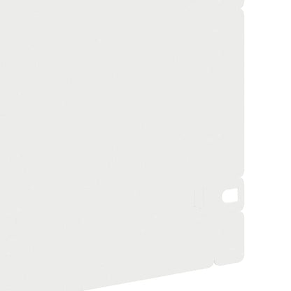 Lawn Edgings 10 pcs White 103 x 0.05 x 22 cm Steel