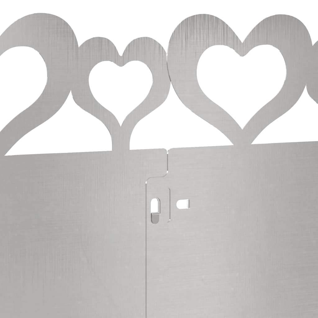 Lawn Edgings 10 pcs Silver 103 x 0.05 x 22 cm Stainless Steel
