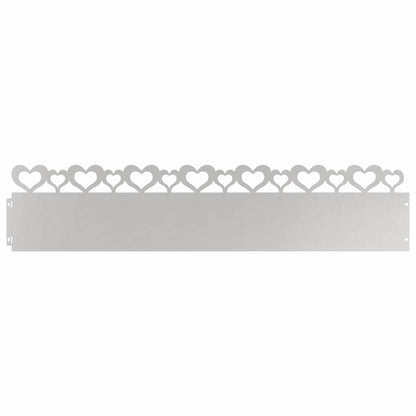 Lawn Edgings 30 pcs Silver 103 x 0.05 x 22 cm Stainless Steel