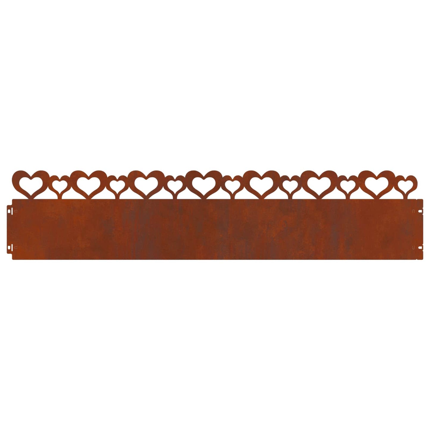 Lawn Edgings 10 pcs 103 x 0.05 x 22 cm Weathering Steel Rusty