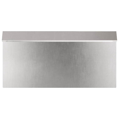 Snail Fence 4 pcs Silver 50 x 3.5 x 25 cm Stainless Steel
