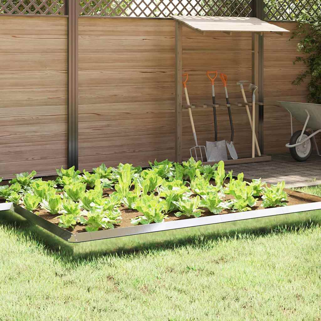 Snail Fence 16 pcs Silver 50 x 3.5 x 25 cm Galvanised Steel