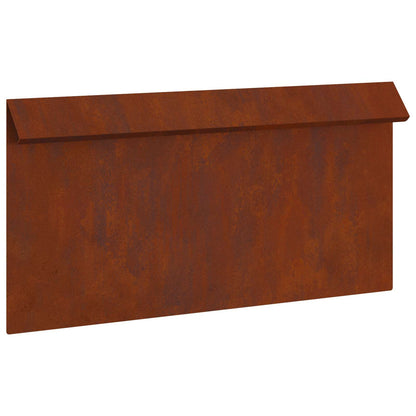 Snail Fence 50 x 3.5 x 25 cm Weathering Steel Rusty