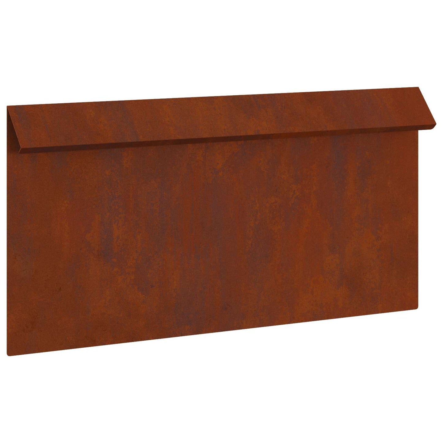 Snail Fence 4 pcs 50 x 3.5 x 25 cm Weathering Steel Rusty
