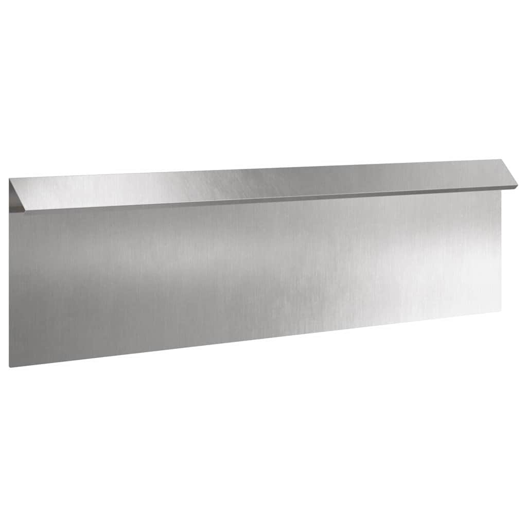 Snail Fence 16 pcs Silver 100 x 3.5 x 25 cm Stainless Steel