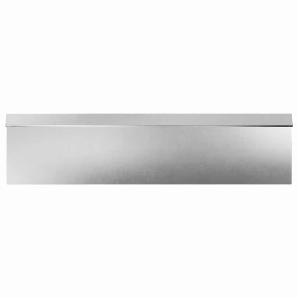 Snail Fence 16 pcs Silver 100 x 3.5 x 25 cm Stainless Steel