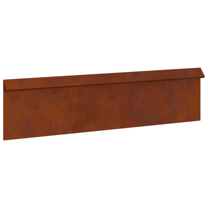 Snail Fence 100 x 3.5 x 25 cm Weathering Steel Rusty