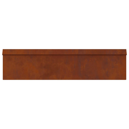Snail Fence 100 x 3.5 x 25 cm Weathering Steel Rusty