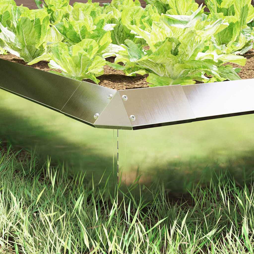Snail Fence Silver 13.5 x 13.5 x 25 cm Stainless Steel