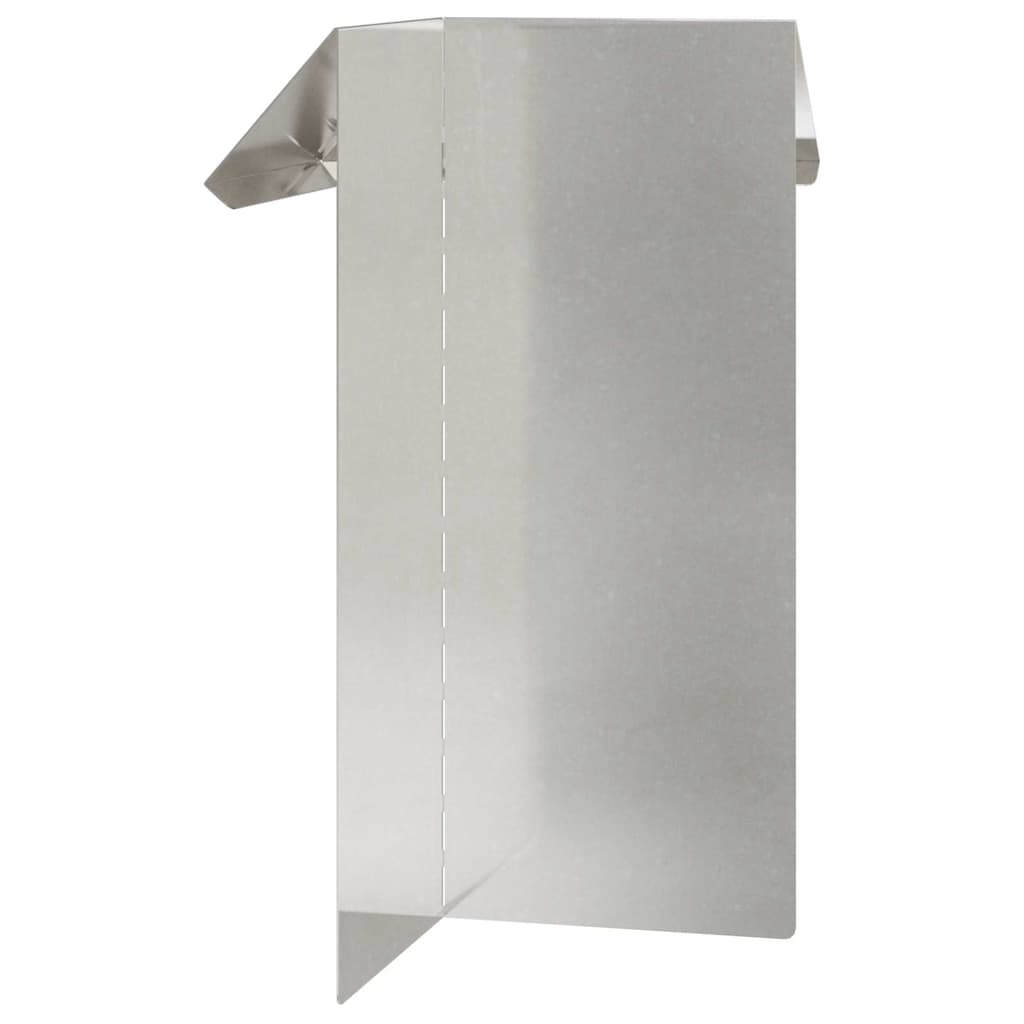Snail Fence Silver 13.5 x 13.5 x 25 cm Stainless Steel