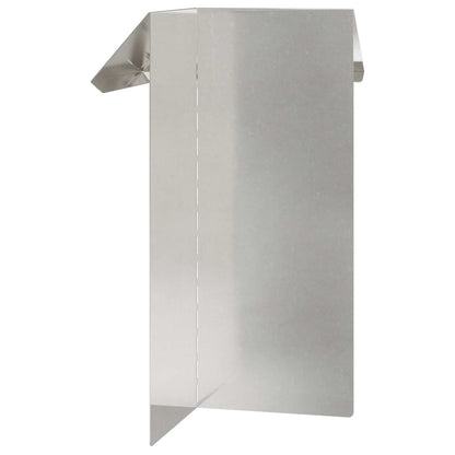 Snail Fence Silver 13.5 x 13.5 x 25 cm Stainless Steel