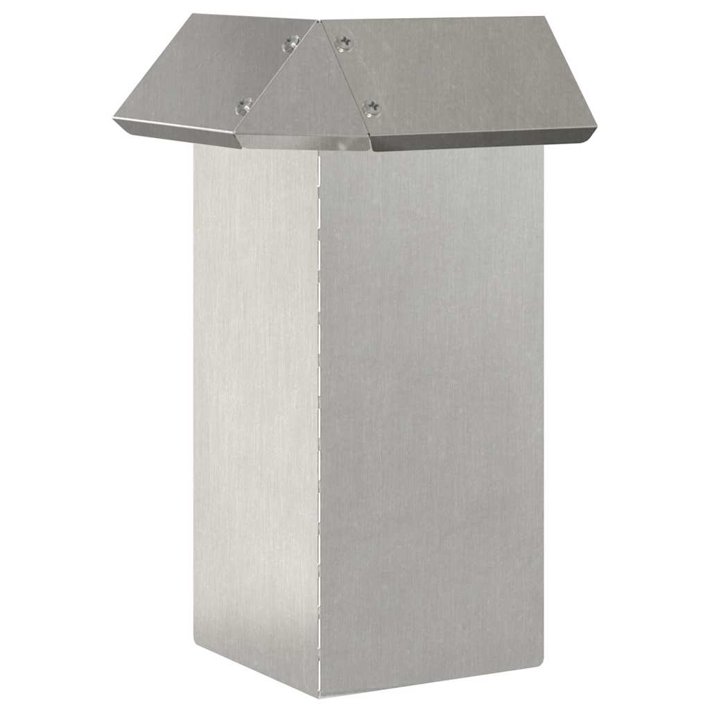Snail Fence Silver 13.5 x 13.5 x 25 cm Stainless Steel