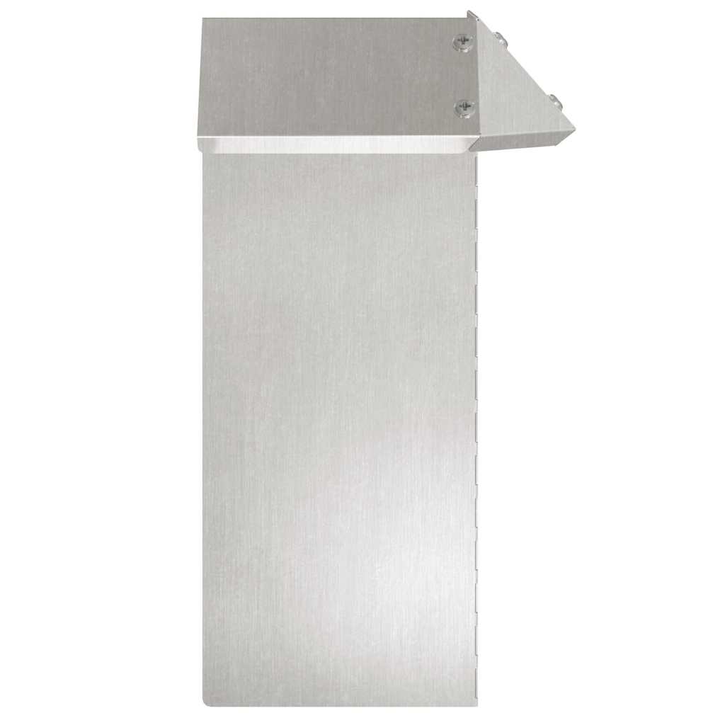Snail Fence Silver 13.5 x 13.5 x 25 cm Stainless Steel