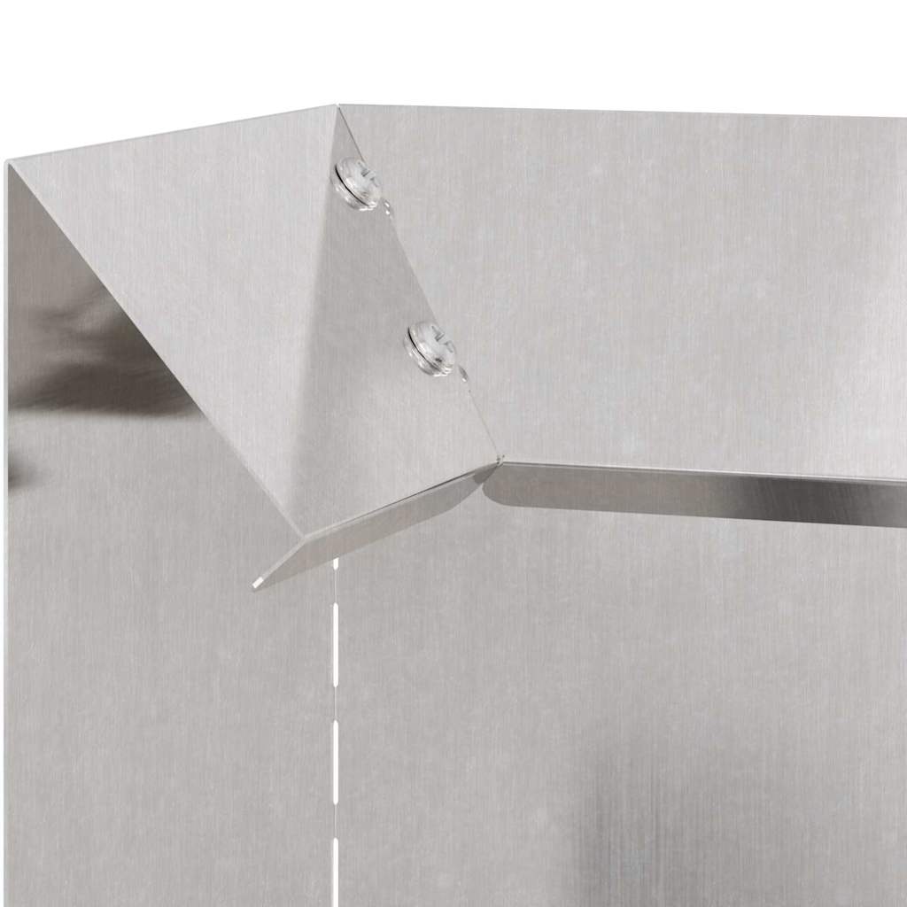 Snail Fence Silver 10 x 10 x 25 cm Stainless Steel