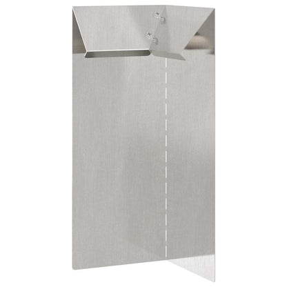 Snail Fence Silver 10 x 10 x 25 cm Stainless Steel