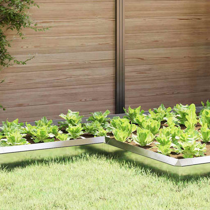 Snail Fence 4 pcs Silver 10 x 10 x 25 cm Stainless Steel