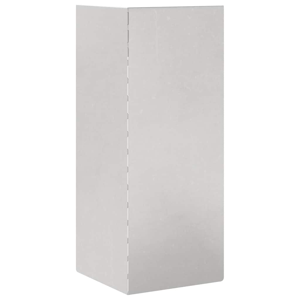 Snail Fence 4 pcs Silver 10 x 10 x 25 cm Stainless Steel