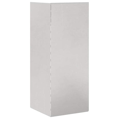 Snail Fence 4 pcs Silver 10 x 10 x 25 cm Stainless Steel