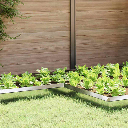 Snail Fence Silver 10 x 10 x 25 cm Galvanised Steel