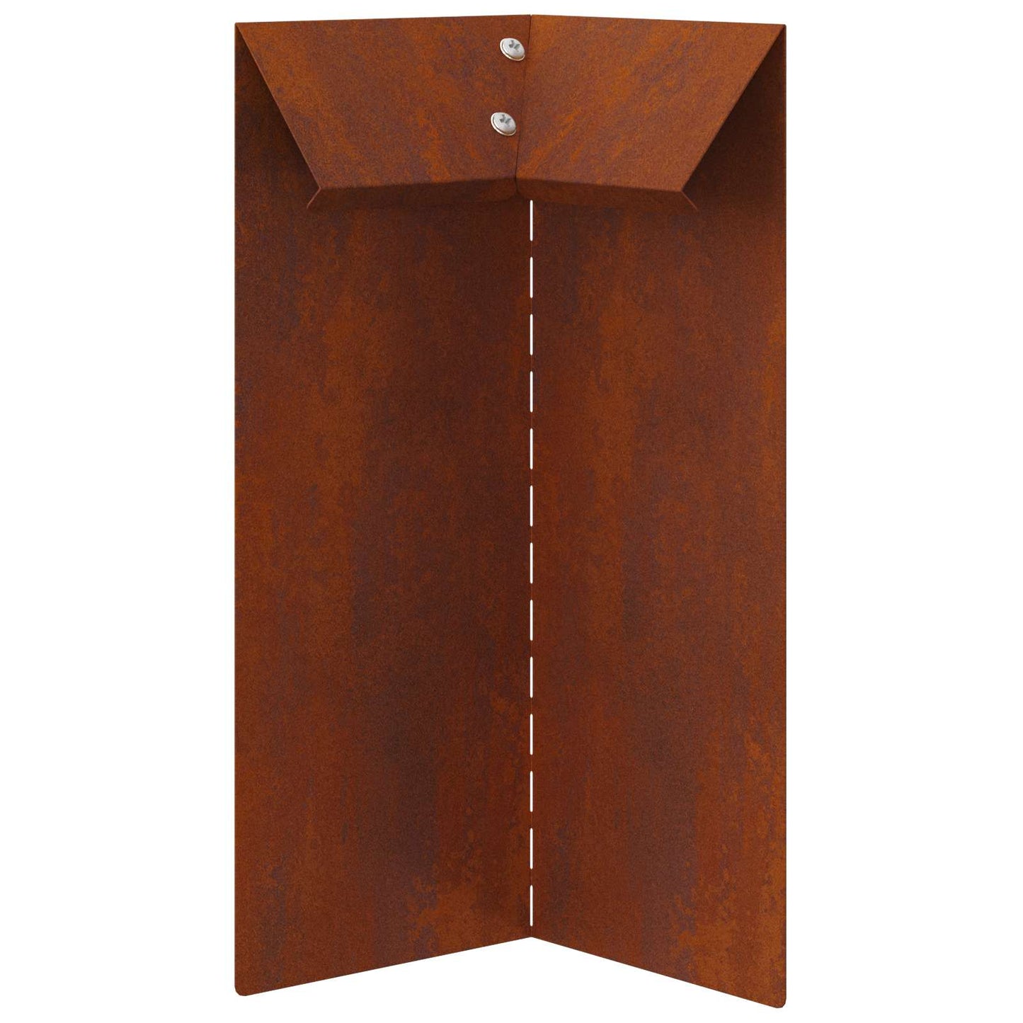 Snail Fence 10 x 10 x 25 cm Weathering Steel Rusty