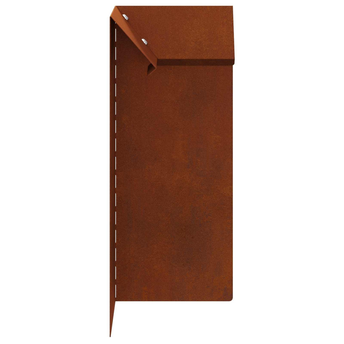 Snail Fence 4 pcs 10 x 10 x 25 cm Weathering Steel Rusty