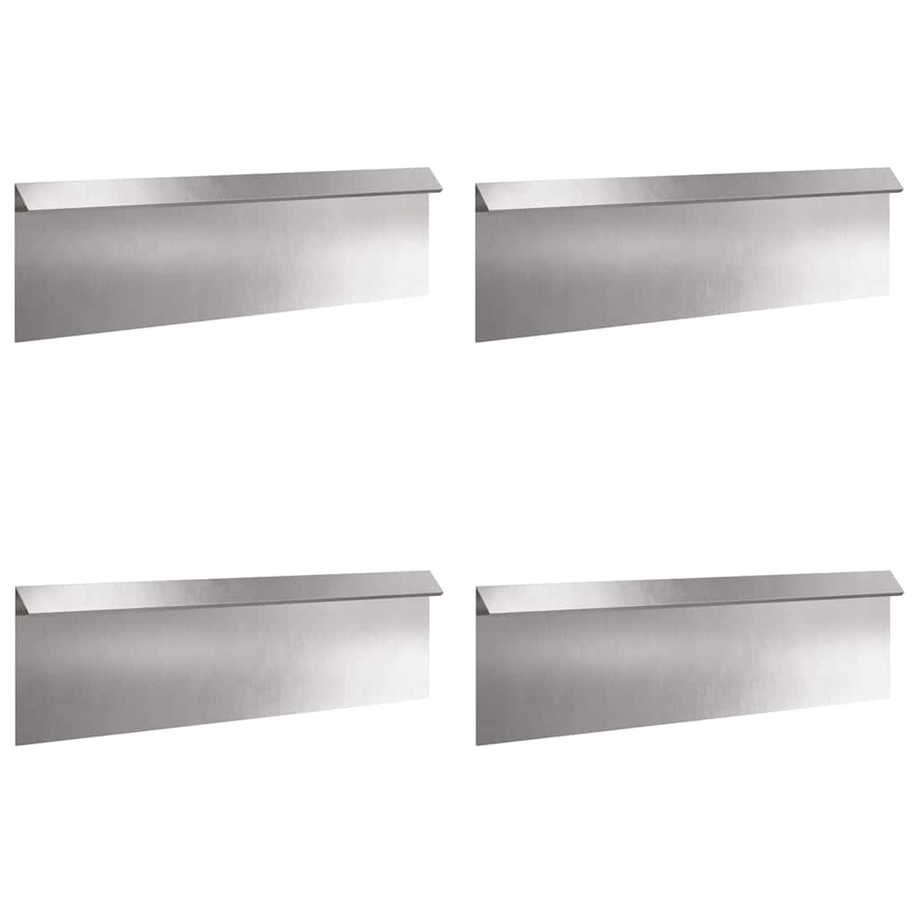 Snail Fences 8 pcs Silver Stainless Steel