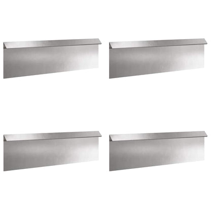 Snail Fences 8 pcs Silver Stainless Steel